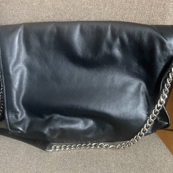Zara black leather chain purse - Picture 3 of 10